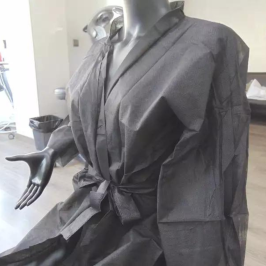 Kimono Robes Pack 100 units Black. Ref. KTN30