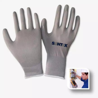 Industrial Nylon Gloves with Pliurethane 120u Ref GR11