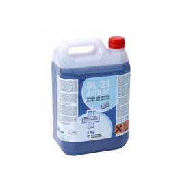 Bactericidal acid cleaner Disinfectants DL 21 Acibac 5L. Ref. 005DAC05 DERMO