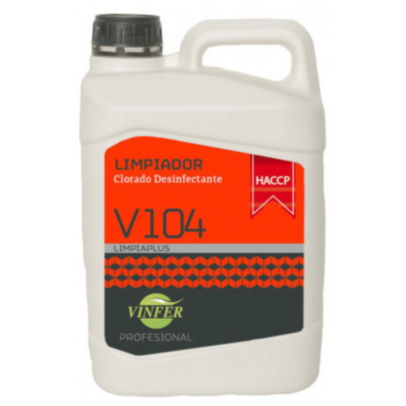 Chlorinated Cleaner V104 5L HACCP Ref L361G05078 VINFER