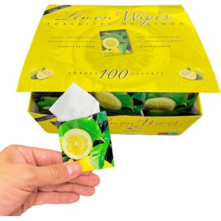 Lemon Tissue Wipe. Box of 100 units. Ref TLT100R SANTEX