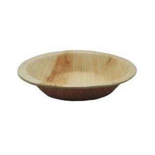 Bowl hoja de palma redondo 100 MM (Caja: 25 uds) Ref: BOHOPA000003