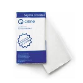 CRISTALES Microfiber Cloth, White. Ref 310420 Cisne