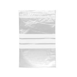 NEUTRAL LDPE MINIGRIP BAG 250X350 MM WITH WRITING BAND 100 PIECES REF: ACMI00000032