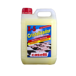 Cristalizador Amarillo  X5 uso profesional con máquina pulidora 5L. Ref 2023420 Caselli