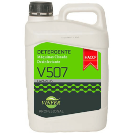 Detergente maquinas clorado V507 5L HACCP Ref L301G05031 VINFER