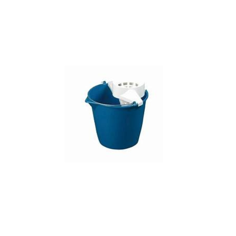 12 units of 13L round bucket with blue drainer. ref. 460508. Cisne